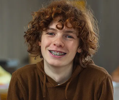 Happy patient at Gronberg Sugay Orthodontics